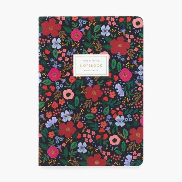 NWT Rifle Paper Co. Wild Rose Collection, Notebook Set of 3 Notebooks - Picture 2 of 7